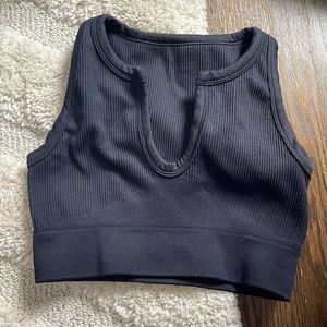 Cropped workout top